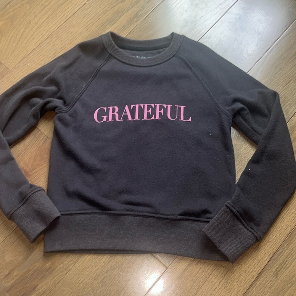 Spiritual Gangster girls sweatshirt xs 8 “Grateful”